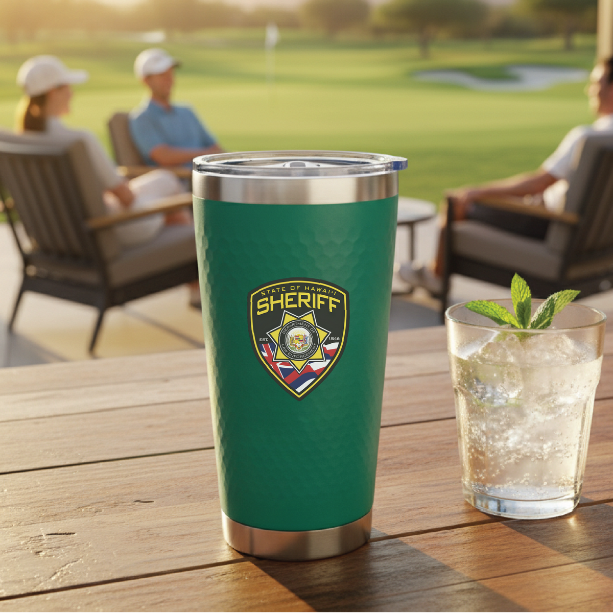 Custom Logo Golf Ball Textured Tumbler