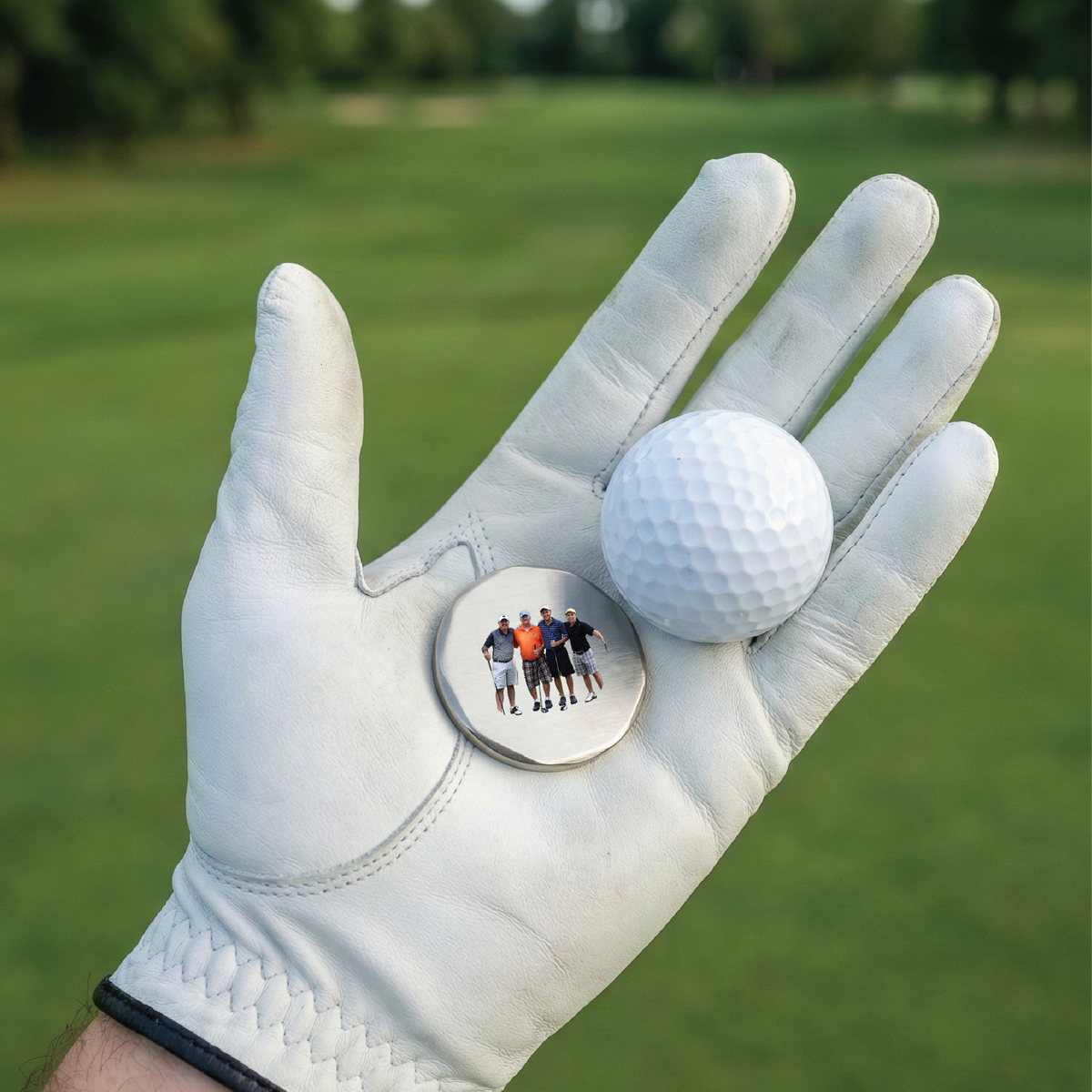 Custom Photo Metal Ball Marker Set (3-Pack)