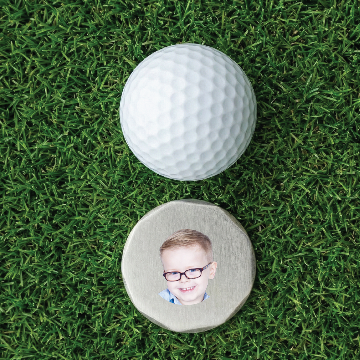 Custom Photo Metal Ball Marker Set (3-Pack)