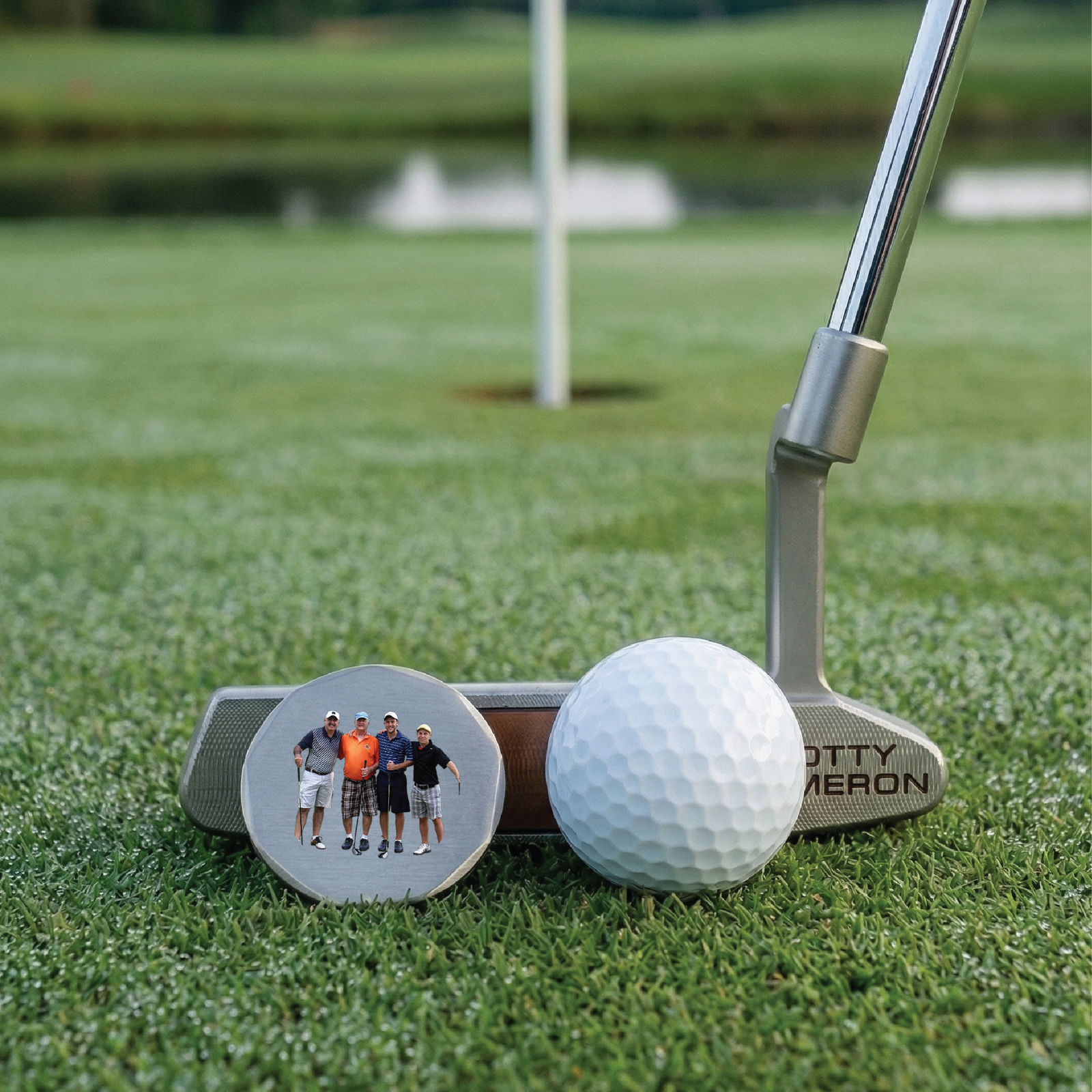 Custom Photo Metal Ball Marker Set (3-Pack)
