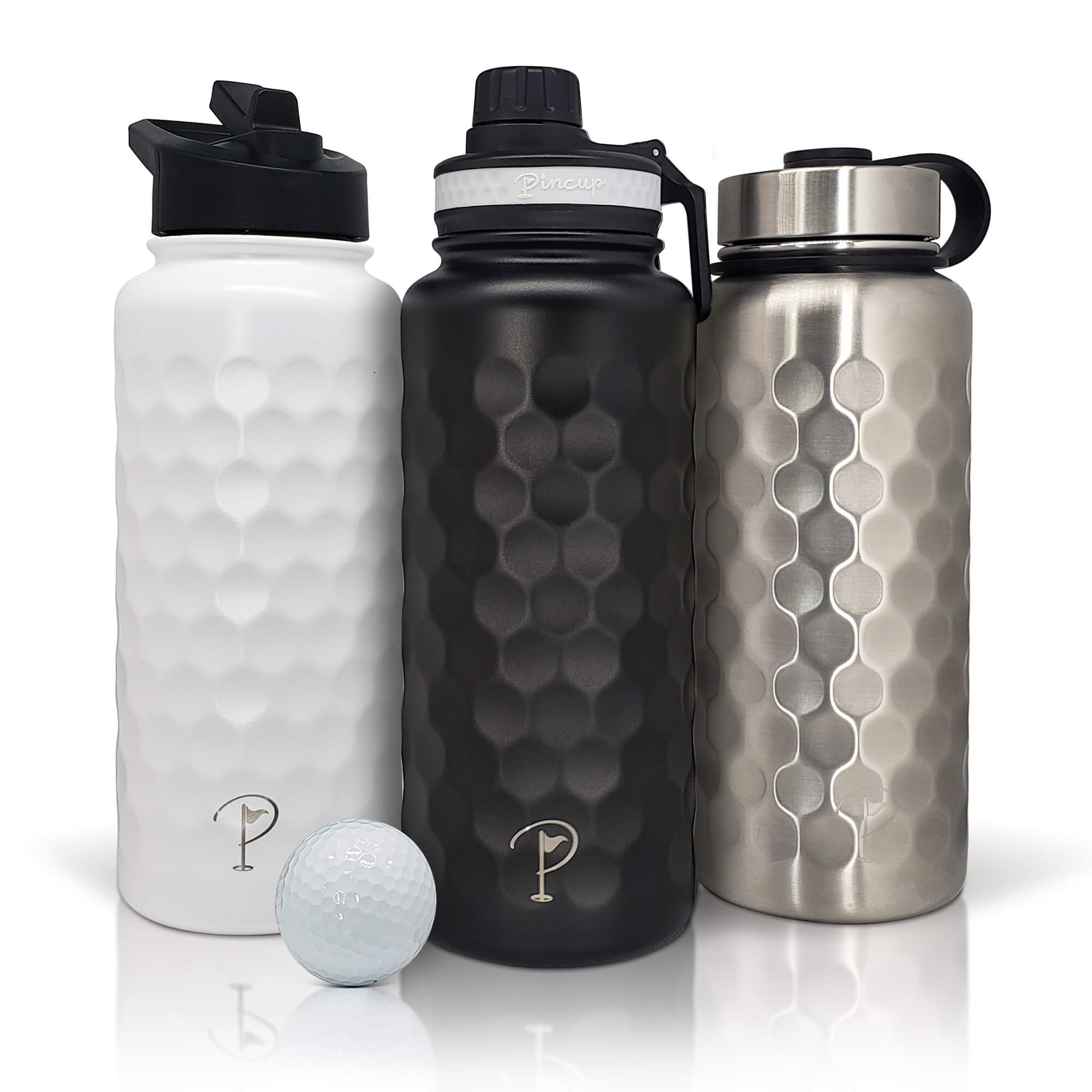 32 oz black water bottle with spout lid, ideal for gym and travel hydration.