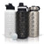 32 oz black water bottle with spout lid, ideal for gym and travel hydration.