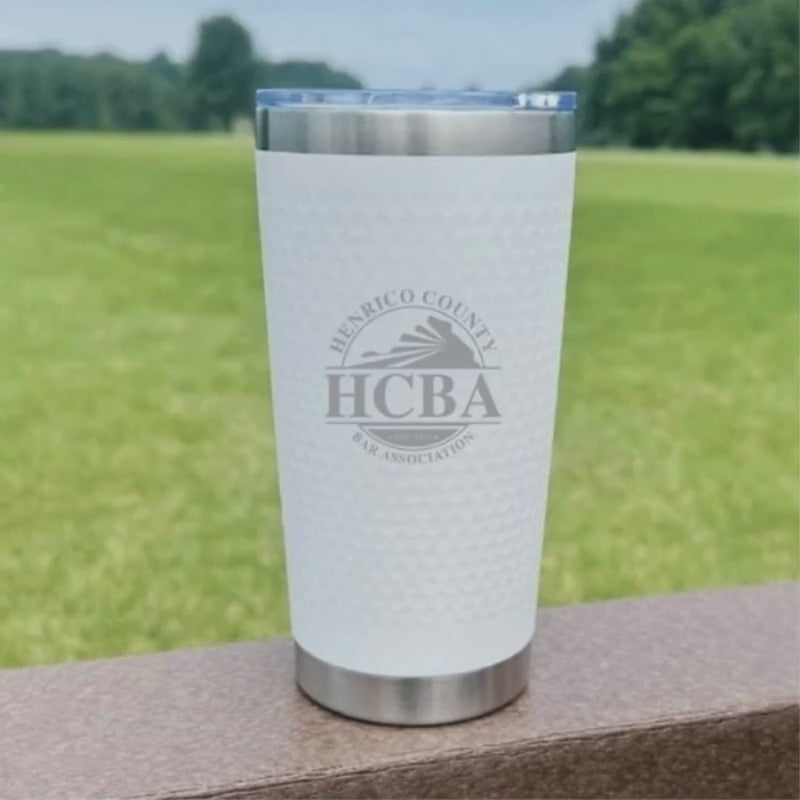 Custom Logo Golf Ball Textured Tumbler