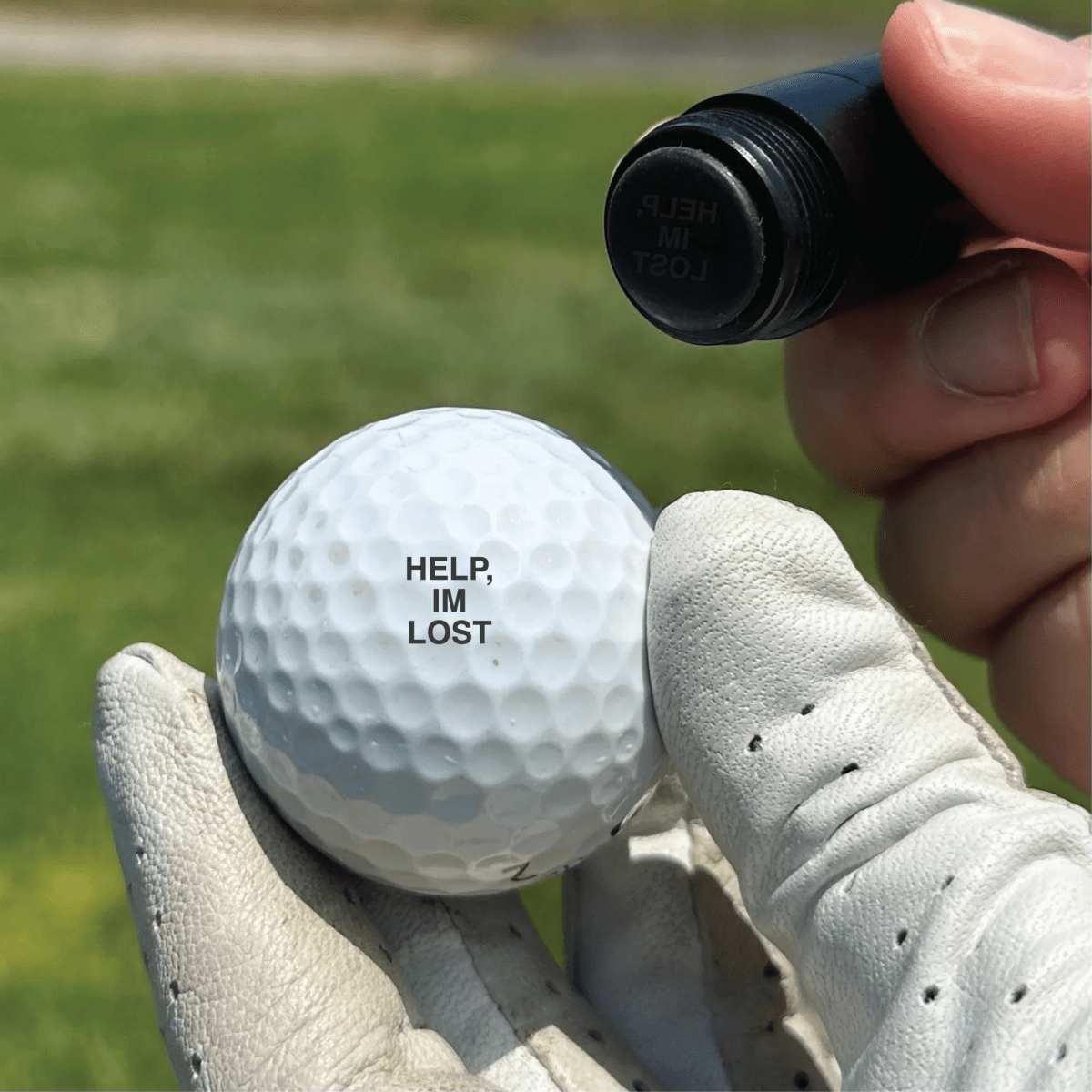 Custom Pre-Inked Golf Ball Marker- Personalized Golf Stamp