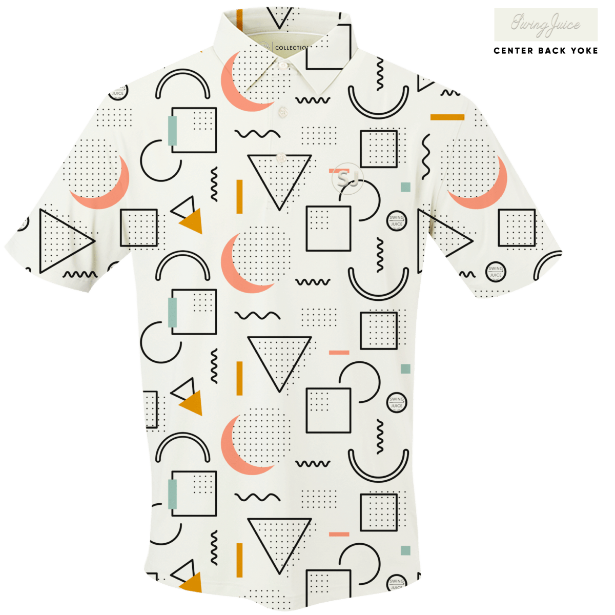 Golf 90s Men&#39;s Polo - Retro-inspired 90s design, breathable fabric, relaxed fit