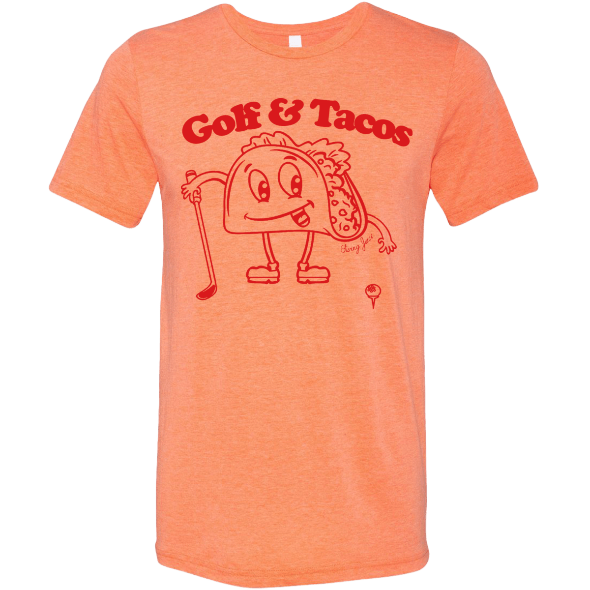 Golf Tacos Unisex T-Shirt - Fun golf and taco graphic, soft cotton, relaxed fit