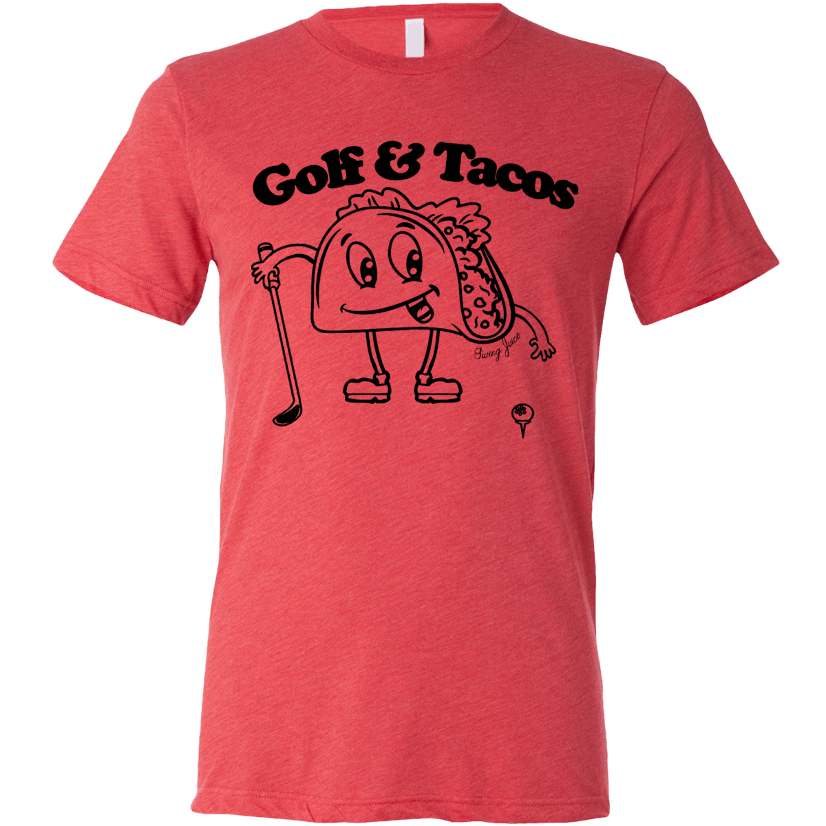 Golf Tacos Unisex T-Shirt - Fun golf and taco graphic, soft cotton, relaxed unisex fit