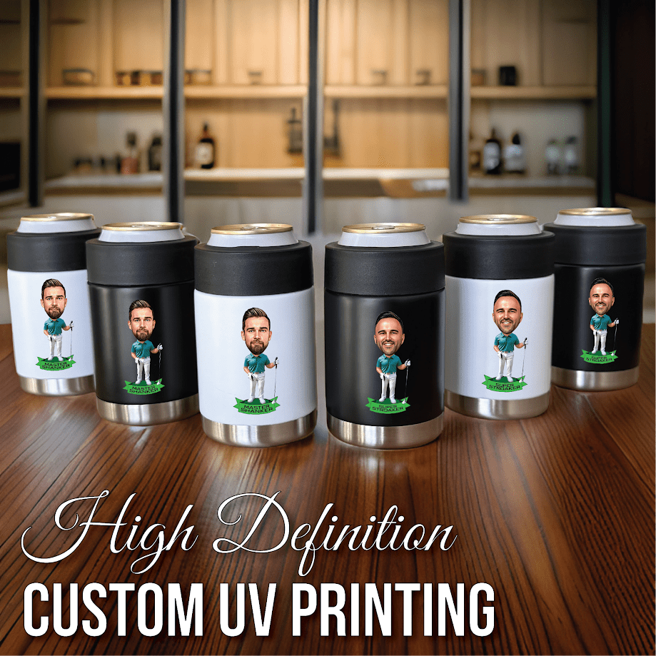 Personalized Golfer Caricature Koozie
