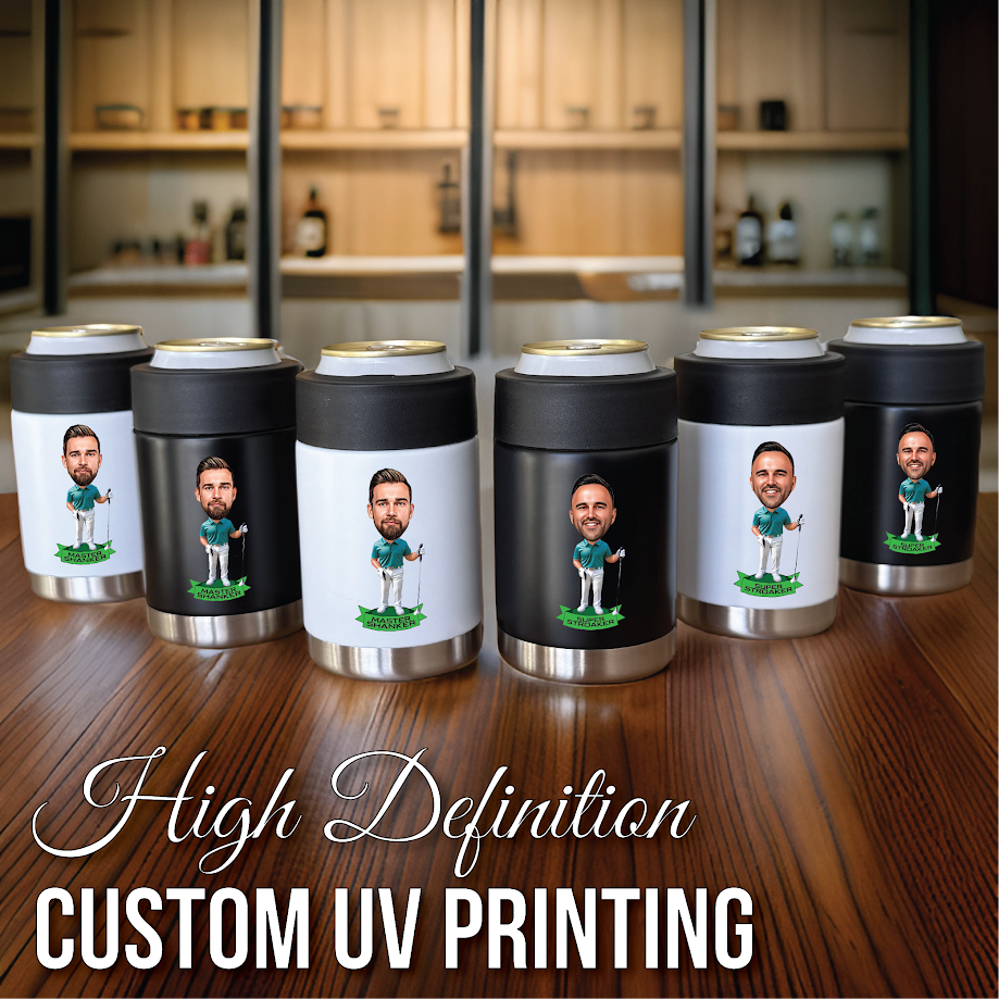 Personalized Golfer Caricature Koozie