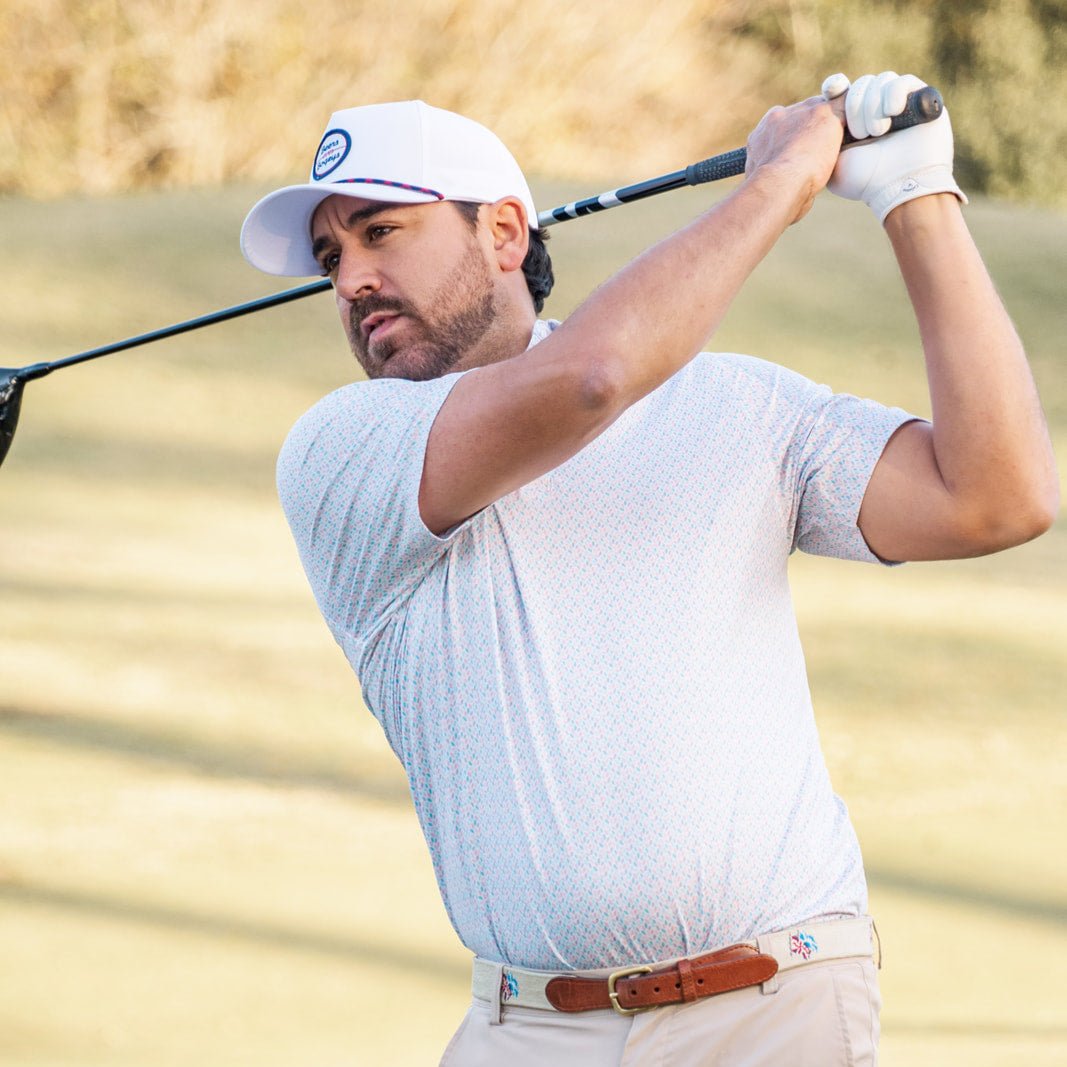 Golfer with Beer Hat 