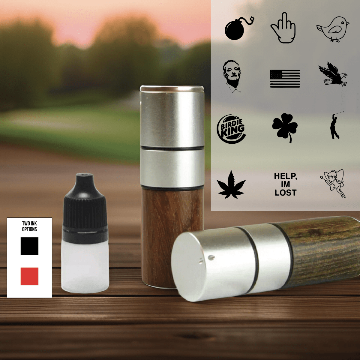 Stamp &amp; Swing Custom Golf Ball Marker