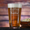 golf pint glass