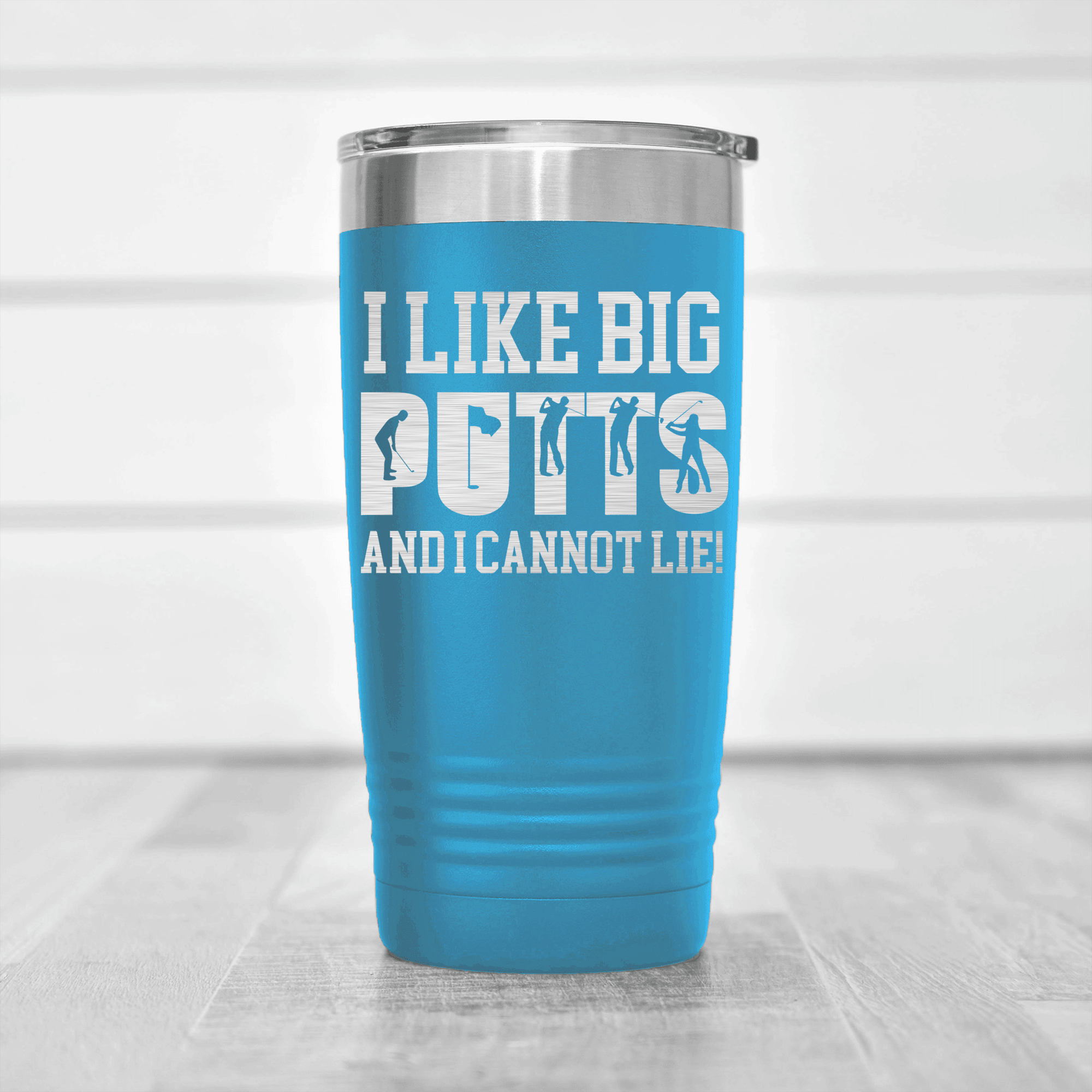 Light Blue golf tumbler Baby Got Back