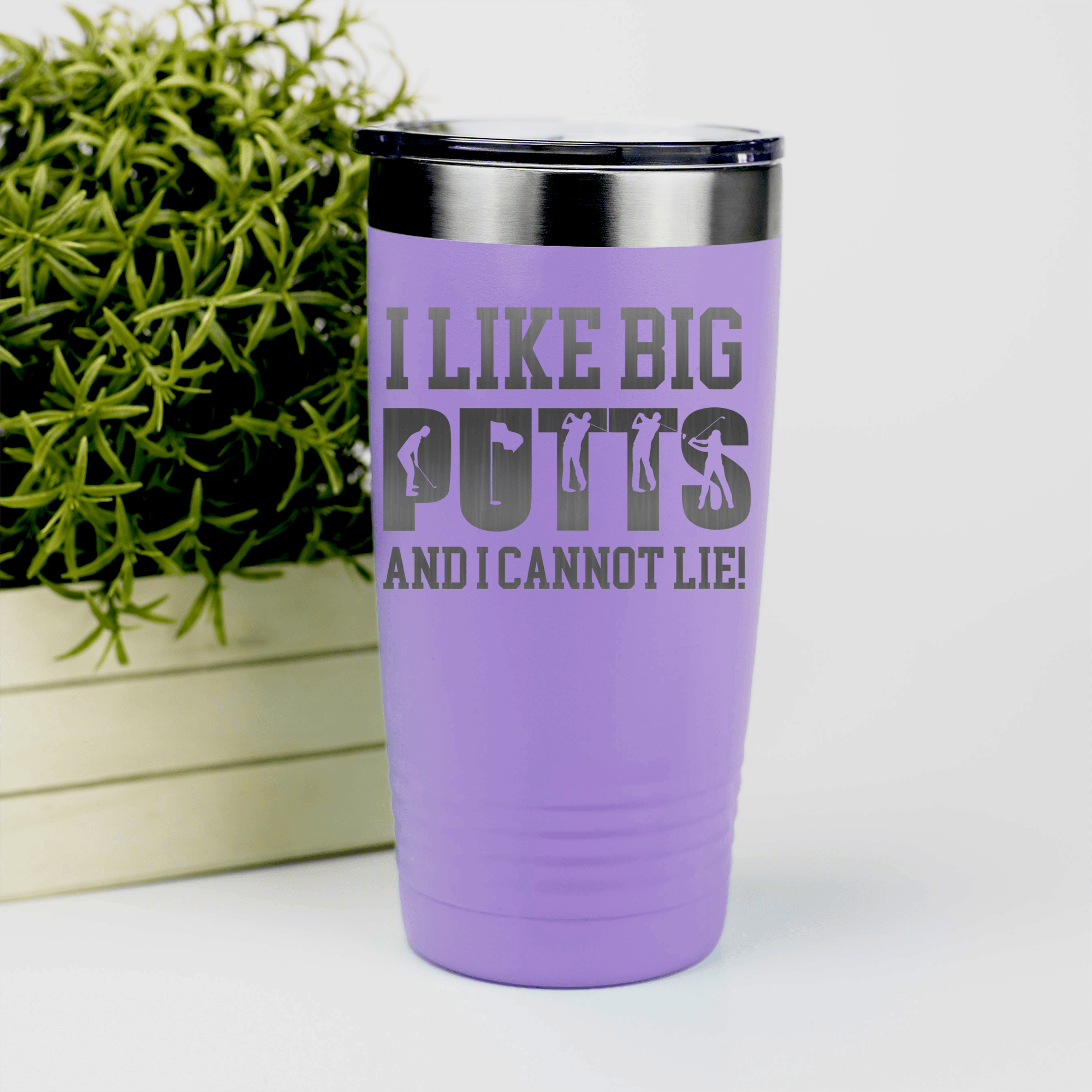 Light Purple golf tumbler Baby Got Back