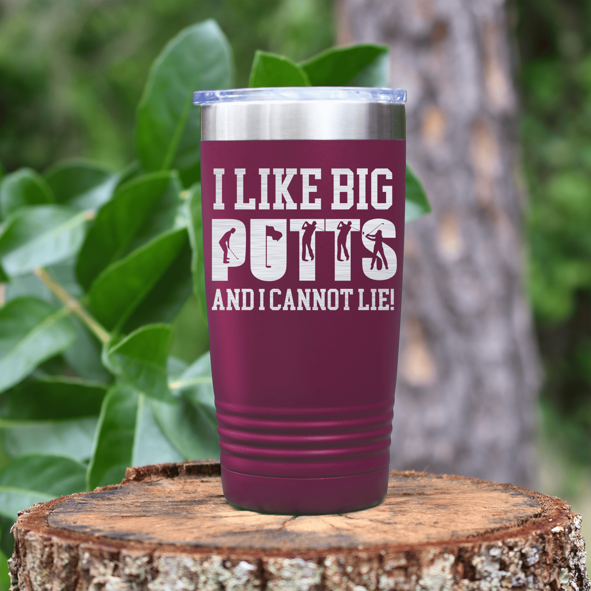 Maroon golf tumbler Baby Got Back