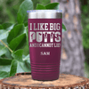 Maroon Golf Tumbler With Baby Got Back Design
