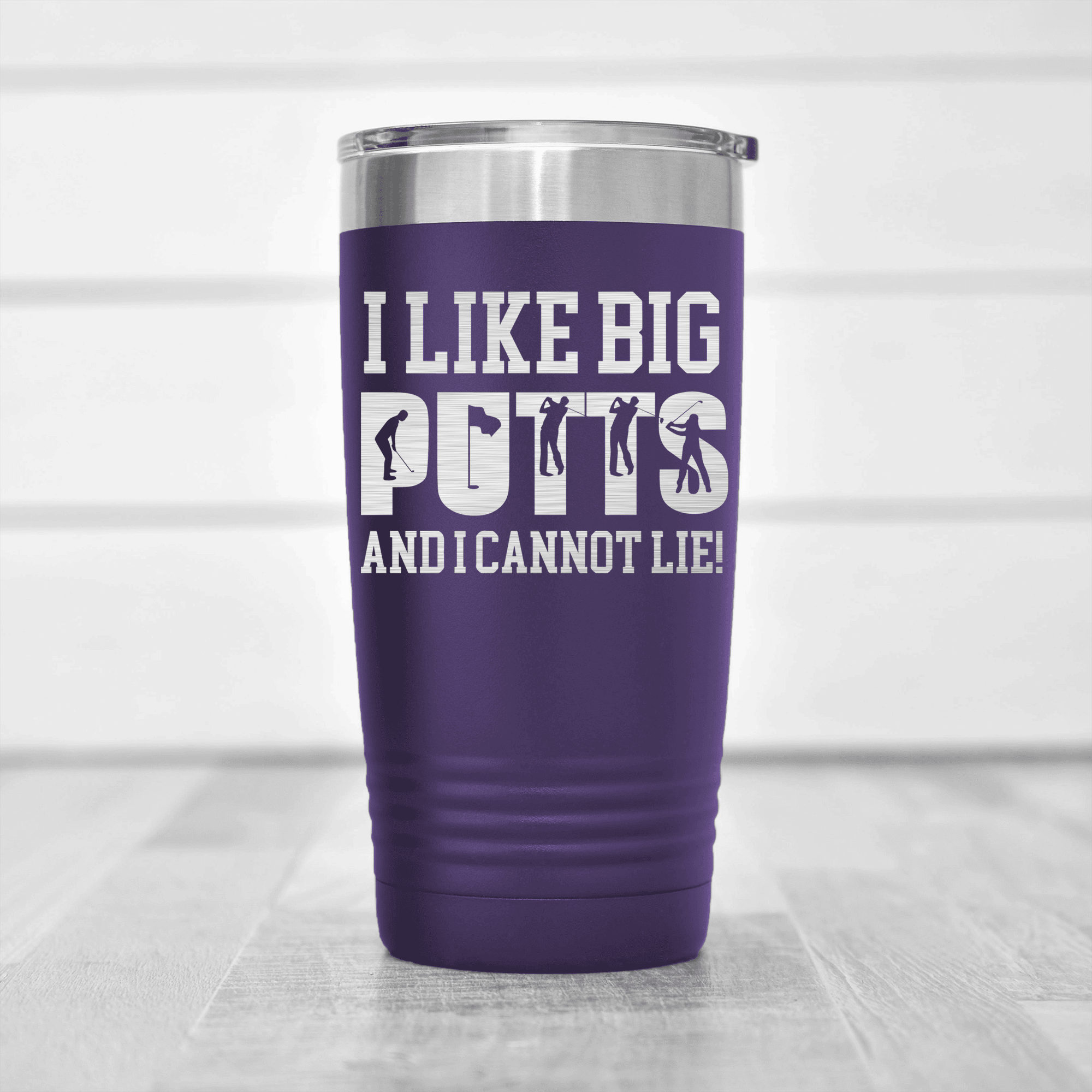 Purple golf tumbler Baby Got Back