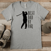 Grey Mens T-Shirt With Best Dad By Par Design