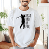 White Mens T-Shirt With Best Dad By Par Design