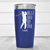 Blue Golf Tumbler With Best Dad By Par Design