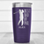 Purple Golf Tumbler With Best Dad By Par Design