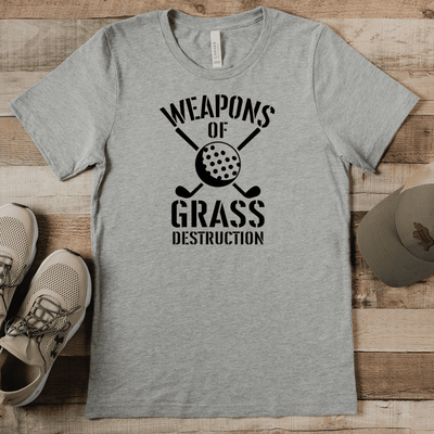 Grey Mens T-Shirt With Best Weapons Design