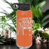 Orange golf water bottle Born To Golf
