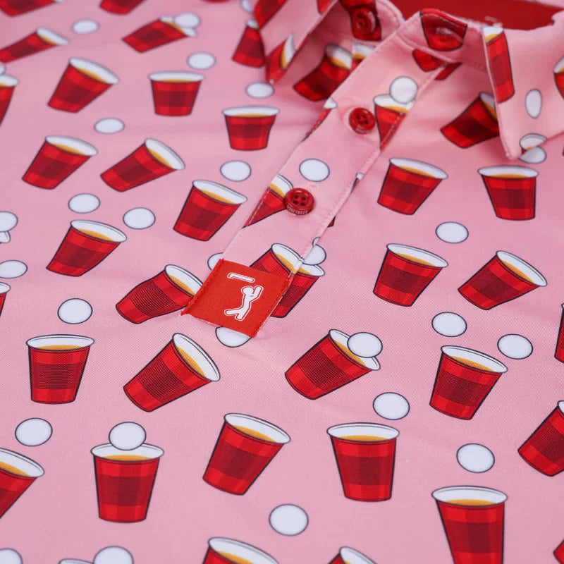 Red Solo Cup Golf Polo