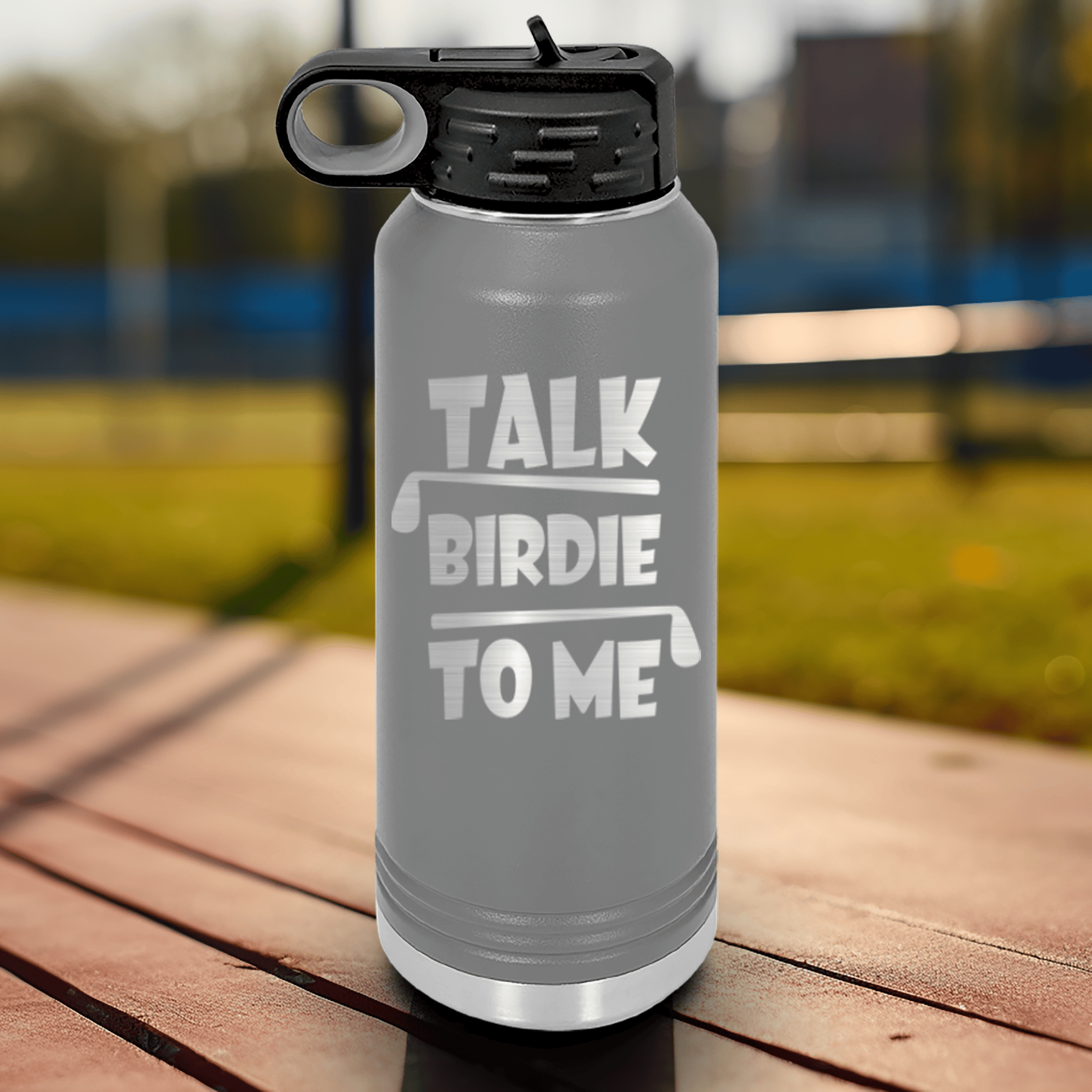 Grey golf water bottle Dirty Birdie