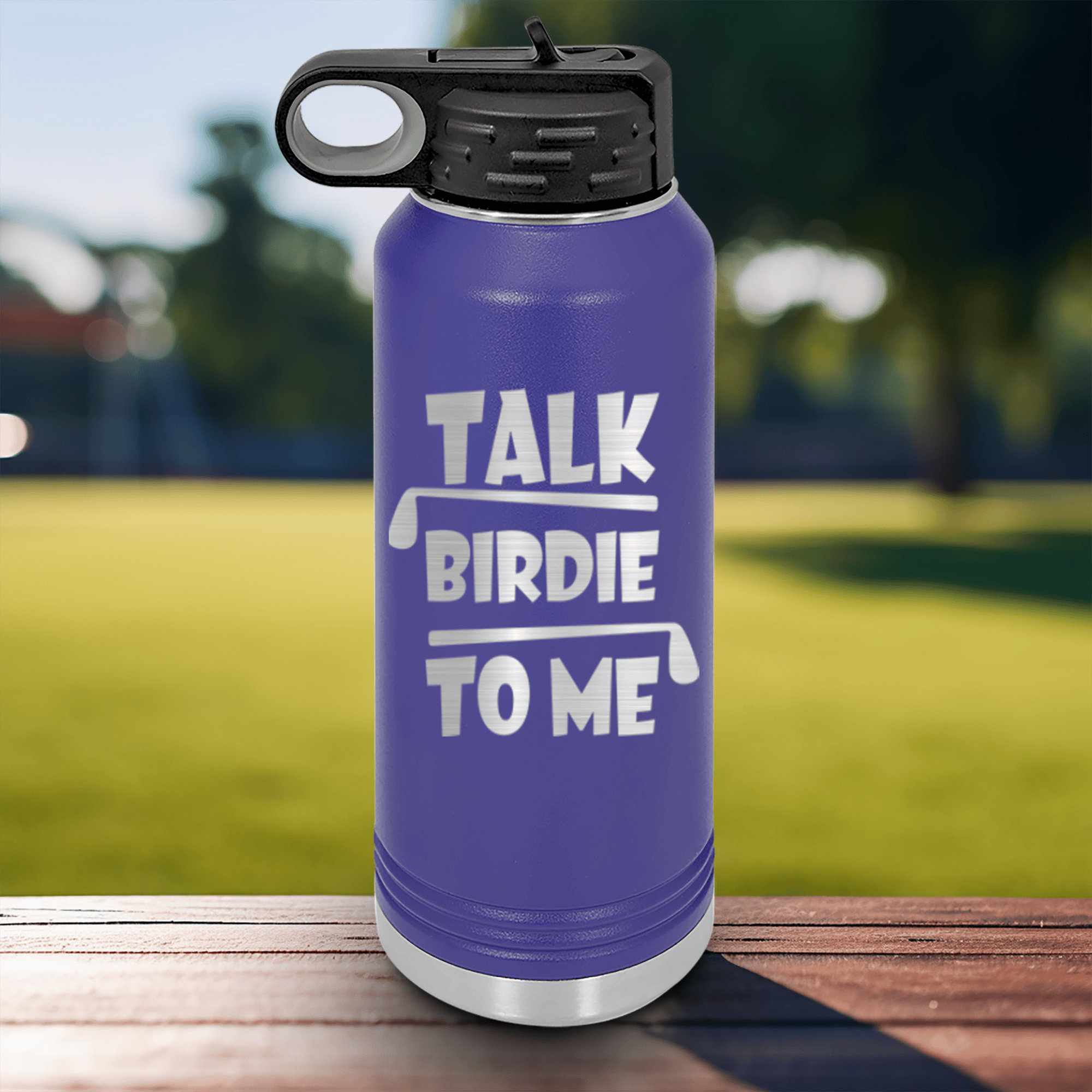 Purple golf water bottle Dirty Birdie