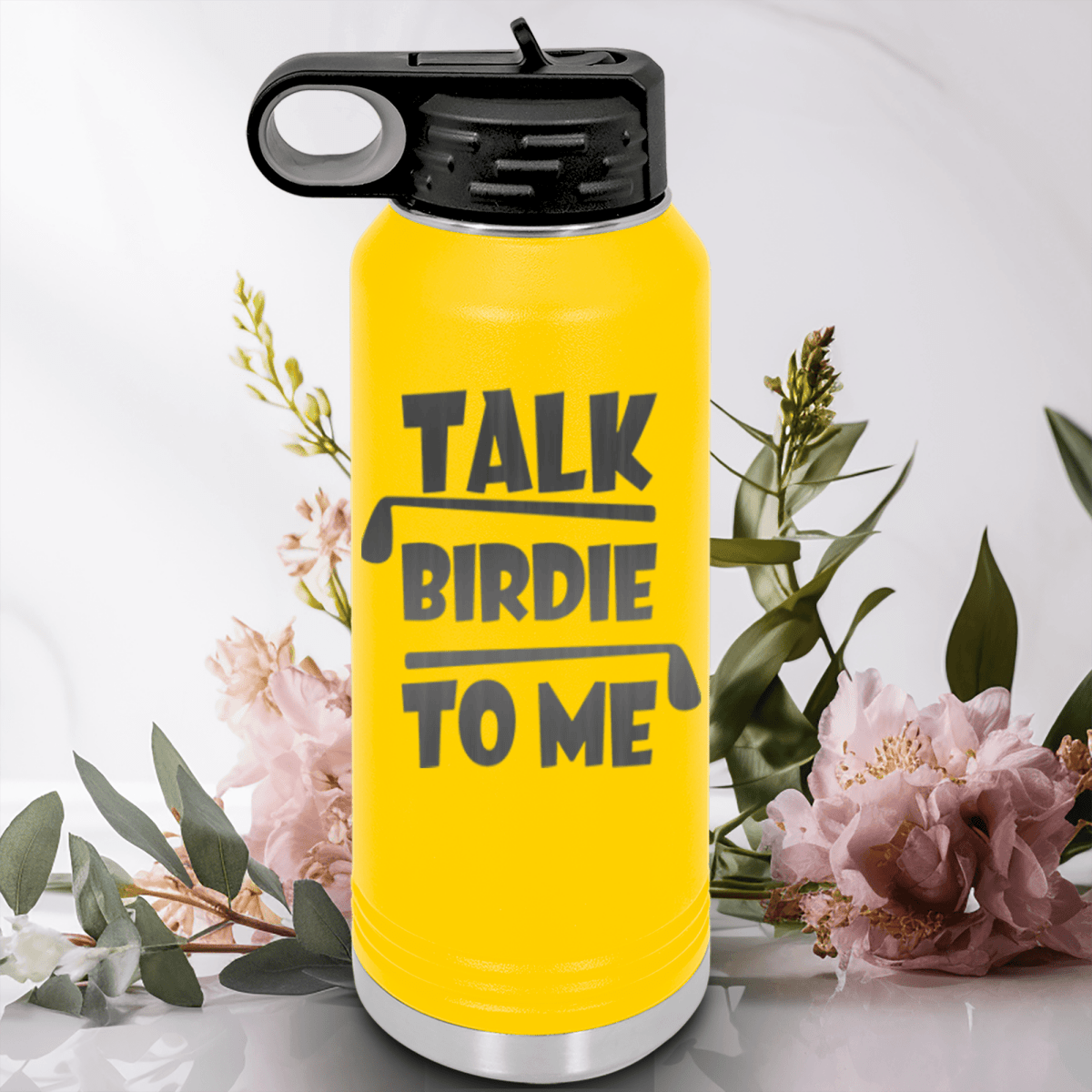 Yellow golf water bottle Dirty Birdie