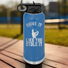 Blue golf water bottle Drive Like You Stole