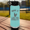 Teal golf water bottle Drive Like You Stole