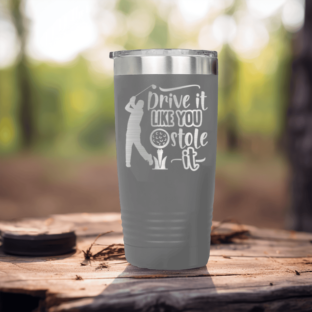Grey golf tumbler Golf Thief