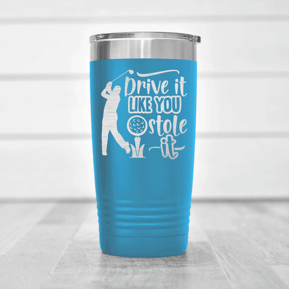 Light Blue golf tumbler Golf Thief