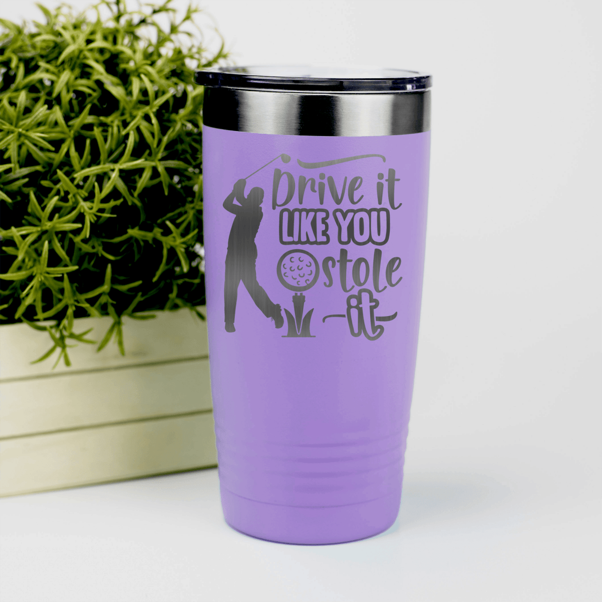 Light Purple golf tumbler Golf Thief