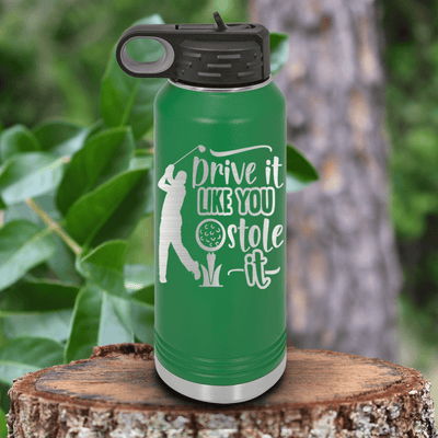 Green golf water bottle Golf Thief