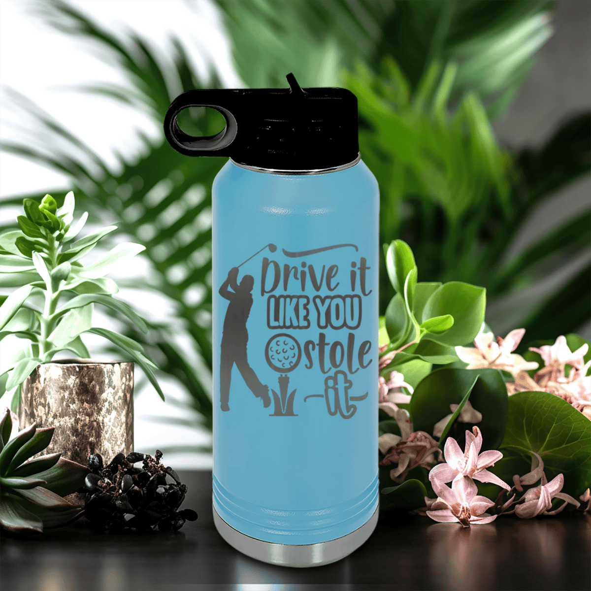 Light Blue golf water bottle Golf Thief