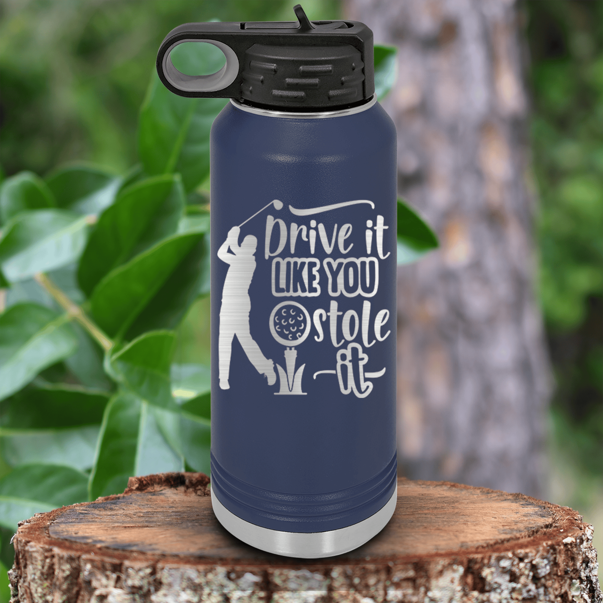 Navy golf water bottle Golf Thief