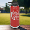 Red golf water bottle Golf Thief