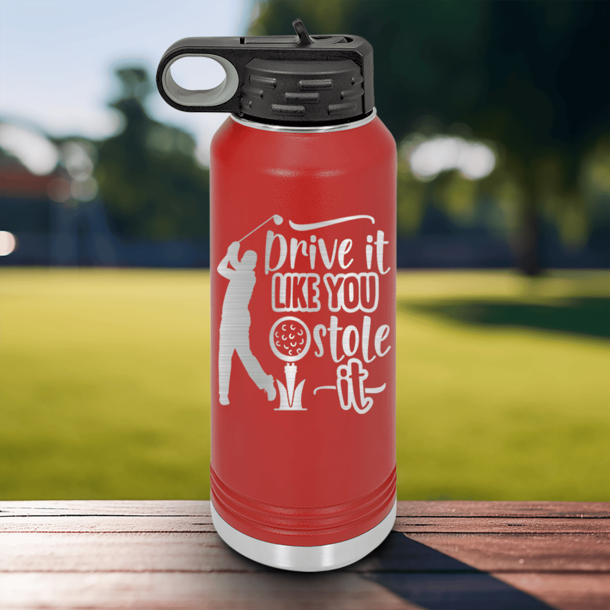 Black golf water bottle Golf Thief