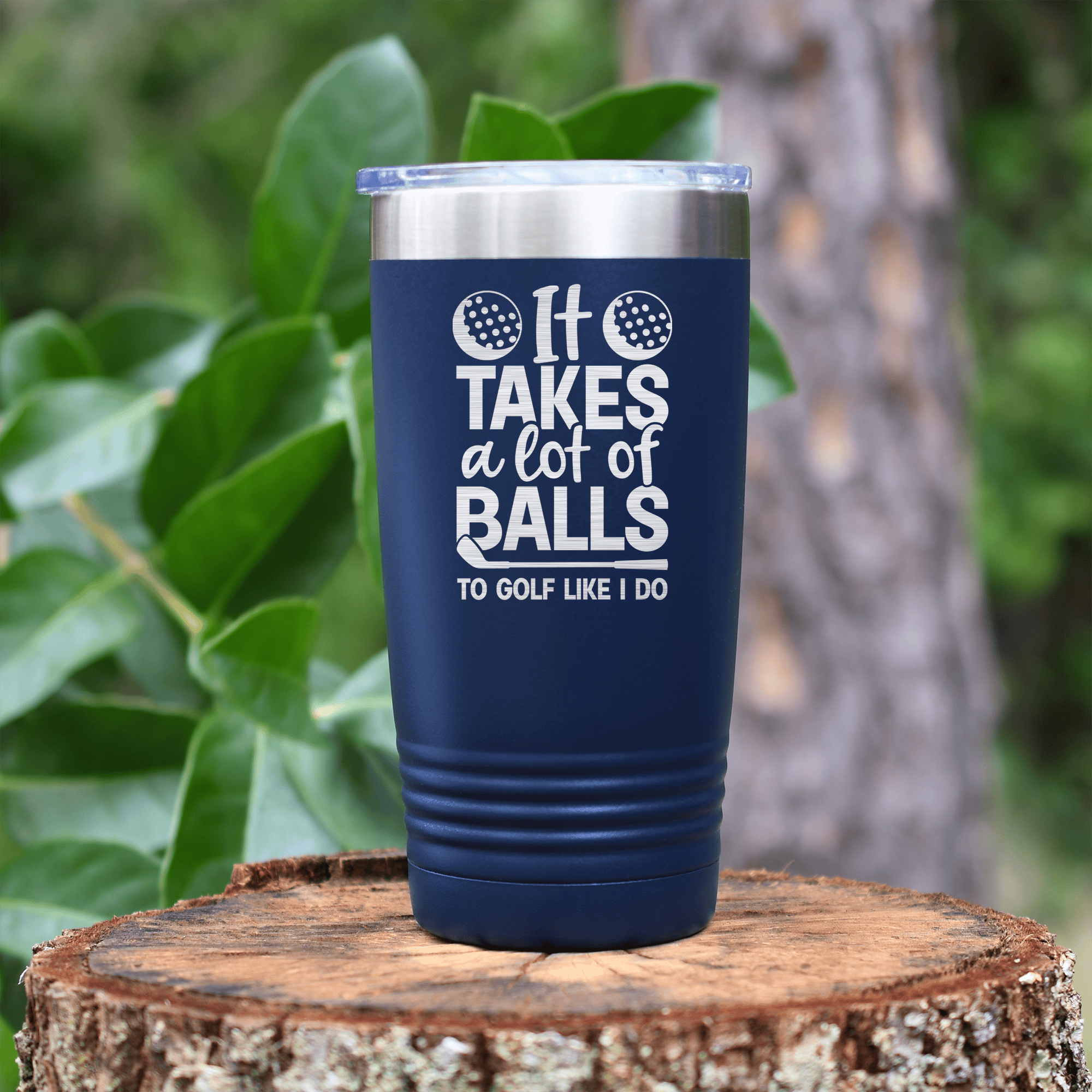 Military Green golf tumbler Golfing Takes Balls