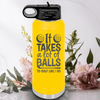 Yellow golf water bottle Golfing Takes Balls