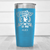 Light Blue Golf Tumbler With Greatest Dad By Par Design