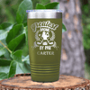 Military Green Golf Tumbler With Greatest Mom By Par Design