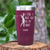 Maroon Golf Tumbler With Grip On My Shaft Design