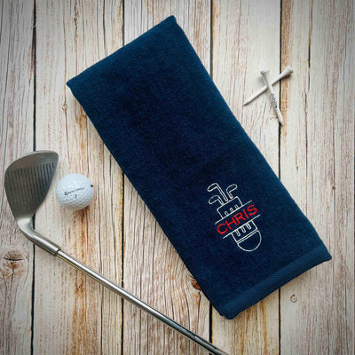 Golf Bag Embroidered Towel