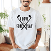 White Mens T-Shirt With I Love Foreplay Design