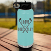 Teal golf water bottle I Love Foreplay