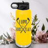 Yellow golf water bottle I Love Foreplay